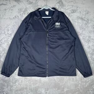 USA Olympic Committee Navy Track Jacket XXL Made in USA